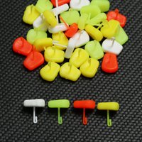 50Pcs Corn Shaped Boilie Bait Carp Bait Pop Up Boilies Hair Rig Stops Carp Barbel Fishing Tackle for Making Boilies
