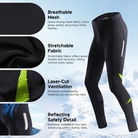 AliExpress Riding Pants Men's Cycling Pants with Plush Warmth 3D Padding Sweat-Wicking Breathable for Winter Riding Mountain Bike Pants