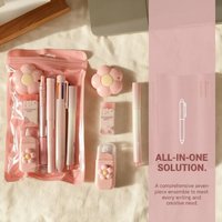 7Pcs Premium Stationery Set, Neutral Pen Learning Kit Student Graduation Office Gift