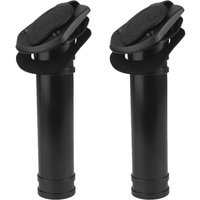 MagiDeal Durable 2 Pieces Nylon Flush Mount Kayak Boat Fishing Rod Holder with Cap Gasket for Rafting Flatable Boat Accessories