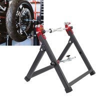 Wheel Truing Stand Foldable Motorcycle Wheel Balancer Truing Stand Adjustable Centering Cones Rim Tire Balancer for Dirt Bike
