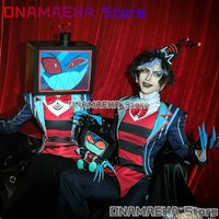 aBcONAMAEHA@2025 New Hazbin Cosplay Costume Hotel-Vox Uniform Headwear Outfit 35*25*23cm Foldable 3D Print version Headwear