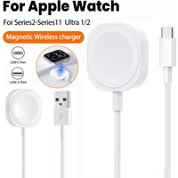 1M USB/Type-C Charger For Apple Watch Series 10 9 8 7 6 5 4 3 2 SE Ultra Edition iWatch Charger Magnetic Wireless Charging Cable