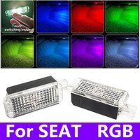 LED Car Interior Footwell Light Bulbs Atmosphere Lamp Accessories For SEAT Leon 5F MK3 Alhambra 7N Ateca Toledo KG MK4 Ibiza ST
