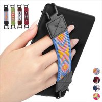 PU Leather 6-8" eReader Secure Hand Strap High Elastic Versatile Tablet Finger Grip Holder for Kindle/Kobo/Voyaga/Lenovo