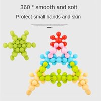 3D Snowflake Building Blocks Puzzle Kids STEM Toys Sets Interlocking Solid Safe Creativity Educational Toys Building Blocks