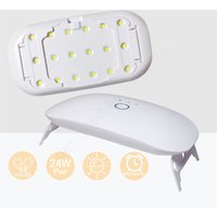 24W USB Rechargeable UV LED Lamp for Gel Nails,Mini Nail Dryer UV Light for Nails,UV Lamp for Resin Curing