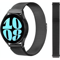 22mm 20mm Metal strap For Samsung Galaxy watch 6 5 4 Classic Milanese Magnetic Adjustable Band For Huawei watch 4 GT2/3 Pro 46mm