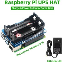 SHCHV Uninterruptible Power Supply UPS HAT Stable 5V Power Output for Raspberry Pi 4 Model B 3B+ 3B