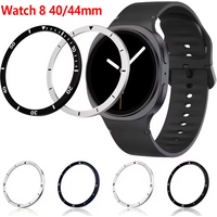 For Samsung Galaxy Watch 8 40mm 44mm Metal Bezel Screen Protector Case Engraved Time Speed Scale Cover Bumper Watch Accessories