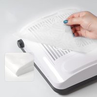 100pcs Disposable Nail Art Vacuum Dust Collector Non-Woven Filter Paper Pink/Blue/White Paper Manicure Machine Dust Filter Paper