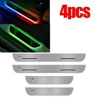 Led Door Sill Stickers for Car Decor Front Door Car Welcome Door illuminated Sill Light Logo Lamp LED Car Pedal Decoration