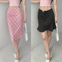 Summer Y2K Plaid Bodycon Skirt Women Gothic Harajuku Slim Fit Short Skirt Spicy Girl Fashion Party Casual Street Daily Wear