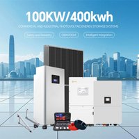 Industrial Solar Power System 50KW 100KW 150KW 200KW Hybrid Off-Grid Complete Kit 3 Phase LiFePO4 Battery Storage for Warehouse