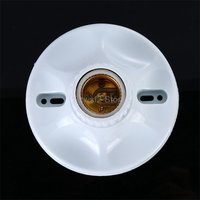 E27 Screw Mount LED Bulb Base with Bakelite Liner, 115mm Paperback Lamp Holder, 6A Socket Converter for Lighting Accessories E2