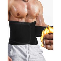 Qtree Hot Neoprene Men Workout Waist Trainer Belt Body Shaper Corset Sauna Sweat Trimmer Cinchers Strap Slimming Belly Wrap