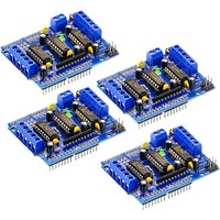 4Pack L293D Stepper Motor, DC Motor Drive Shield Stepper Motor Drive Shield Expansion Board Compatible with Arduino