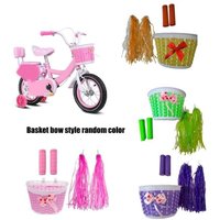AliExpress NONE R6FE Kids Bicycles Basket Handlebar Streamers Set Bike Basket Cycling Accessories