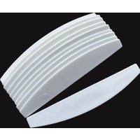 10 pcs halfmoon shape plastic nail file base professional nail file permanent plastic for disposable pads