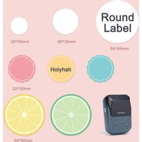 Self-adhesive Waterproof NiiMBOT B1 B21 B3S Transparent White Colorful Round Thermal Label Bakery Cake Sealing Sticker Paper