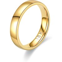 Gold Plated Ring Colour Fashion Women's Simple Couple's Wedding Ring Engagement Jewellery Gift
