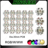 10pcs Colorful 3W 9W 12W RGB RGBW RGBWW LED Chip With PCB Red Green Blue Warm Cool White For DJ DMX Stage Light Source Beads