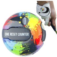 3cm Golf Score Counter Gloves Caps Clip Mini Golf Scoring Strokes Device With Touch Reset Clip Quickly Return 0 Score Keeping