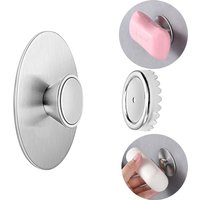 1PC Portable New Magnetic Soap Holder 2.2*0.6cm Stainless Steel Dispenser Kitchen Bathroom Wall Mounted