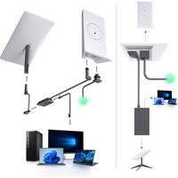 Ethernet Adapter Rectangle Dish Antenna Satellite USB Internet Powerline Kit for Starlink V2 Satellite Internet Adapter