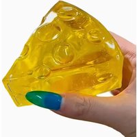 1Pc Squishy Honey Cheese Square Fidgets Toys Super Soft Mochi Cheese Squeeze Toy Funny Anti-stress Sensory Toy for Adults