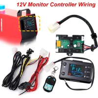 12V Switch+Control Board Motherboard+Remote Control For 5KW Car Parking Heater Diesels Air Heater LCD Monitor