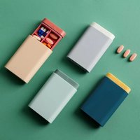 1/2/5pcs Mini Small Portable Travel Vitamin Box Pill Cases Container Organizer Storage Tablet