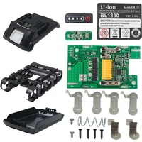 BL1815 5 X 21700 Li-ion Battery Case Charging Protection Circuit Board PCB LED Indicator Label Box For Makita 18V 3.0Ah Housings