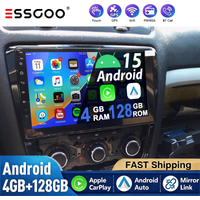 ESSGOO Für Skoda Octavia 2004-2014 Android 15 10.1'' 2Din Car Audio Multimedia-Player WIFI GPS Navigation Carplay Android Auto Autoradio DAB+ Kamera DVR