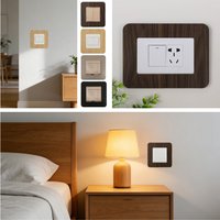 1pc 8.6X8.6cm/7.5X12cm Simple Living Room Decor Home Decoration Switch Stickers Wall Sticker Switch Protective sticker