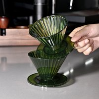 Reusable 1-2Cups Coffee Dripper Resin Coffee Filter for Pour Over Barista Coffee Brewing Coffee Funnel Filter Pots Fantastic Cup