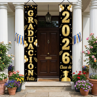 2026 Feliz Graduación Door Banner Set, Spanish Graduation Banner for 2026 Graduation Party Front Porch Decor