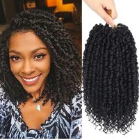 6Inch Synthetic Double Strand Pre-twisted Passion Twist Hair Crochet Braids With Personal Hair Extensions for Women Daily Use