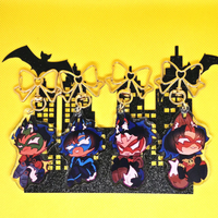 Bad boy animal acrylic pendant keychain, anime bat character gift
