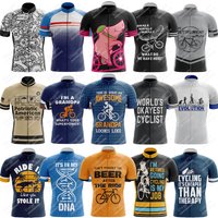 15 New Styles Summer Cycling Jersey For Men Short Sleeve Reflective MTB Maillot Downhill Pro Team Mountain Bicycle Clothing image 4