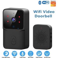 Low Power WiFi Doorbell Home Tuya WiFi Wireless Doorbell DC AC Battery Powered Camera Bell with Alexa Google Doorbell Camera