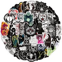 50PCS Gothic Style Horror Devil Witch Graffiti Stickers for Helmet Bicycle Hand Account Pencil Case Decals LanLanStickersWorld