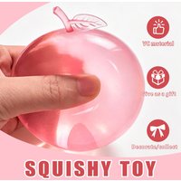 Squishy Toy Green Apple , Simulation Steamed Bun, Trending Funny Prank Stress Relief Ball, Decompression Artifact Kids Toy Gift