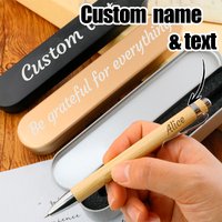 Custom Name Ballpoint Pen With Gift Box, Personalized Writing Pen, For Daily Notes And Office Use, Thoughtful Holiday Gift Idea,