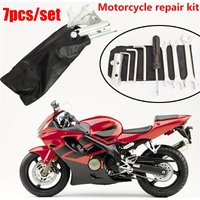 7pcs/set Motorcycle Repair Kit with Storage Bag,electric vehicle tool accessories,Suitable for all models of motorcycles.