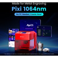 AlgoLaser PIXI 1064nm1W With Wifi Offline Control 1064nm Infrared Laser Engraver for ABS Steel Gold Silver Jewelry Ring Bracelet