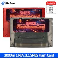3000 in 1 SFC FlashCard REV.3.1 SNES Game Card With 8G TF Card For SNES Super Famicom 16 Bit Video Game Console Accessories