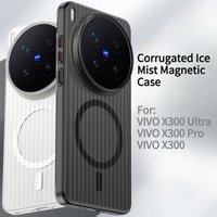 For VIVO X300 Ultra X300 Pro Case Frosted Skin-Friendly Corrugated Ice Mist Magnetic PC Cover For VIVO X300 Shockproof Funda