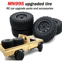4Pcs 73.5mm Tire Tyre Wheel for WPL MN D90 MN-90 MN99S FY003 FY004 RC Car Upgrade Parts Accessories
