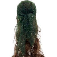 Fashionable Colorful Sequin Bandana 80cm*80cm Ultra-thin Breathable Head Scarf Summer Sun Protection